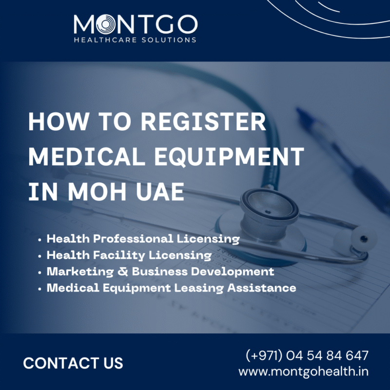 how to register medical equipment in moh uae