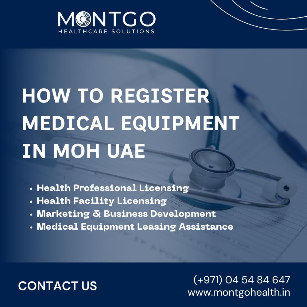 how to register medical equipment in moh uae